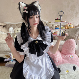 Nouvelle Robe de <span class=keywords><strong>Cosplay</strong></span> Lolita Mignonne, Uniforme de Soubrette, Robe de Catwoman, Costume de Performance pour Convention Anime, Robe de Princesse, Robe de Soirée pour Femme - Product Image 2
