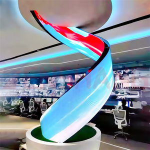 Lớn linh hoạt <span class=keywords><strong>3D</strong></span> thể tích p2.5 trong nhà Màn hình hiển thị <span class=keywords><strong>LED</strong></span> lập trình linh hoạt cong <span class=keywords><strong>LED</strong></span> Video Panel Tường Ngoài Trời giá - Product Image 1