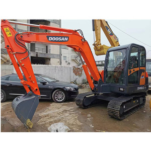 Excavadora de cadenas DOOSAN DH60-7 usada, flexible, original, fiable, mini, coreana, de 6 toneladas, para construcción municipal - Product Image 1