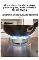 Table de cuisson vitrocéramique encastrable 3 brûleurs 5000W avec surface en verre trempé, à commande rotative, compatible gaz et électrique, pour usage domestique, modèle Magic Disc transfrontalier