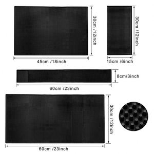 Multi-Size Custom Logo Color Anti-slip PVC Bar Mat Wine Beer Drinking Bar Runner Bartender Serving Countertop Spill Drip Mat - Product Image 2