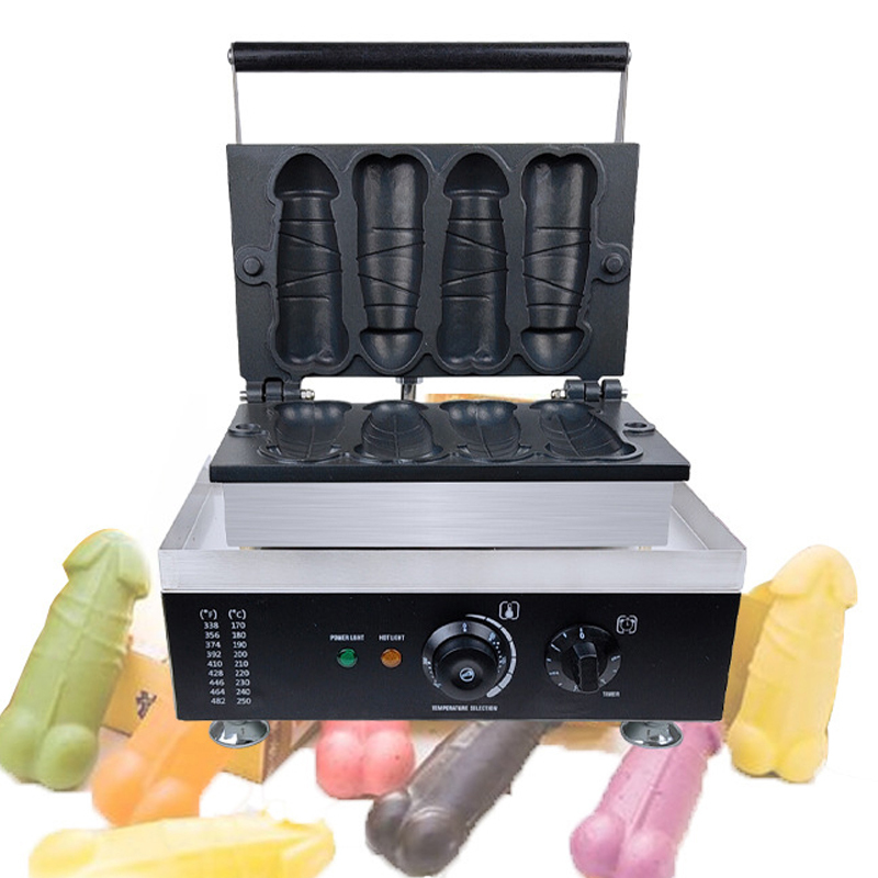 Penis Machine Stuffed Duty Electric Pancake Commercial Stick Hot Dog Gas Stainless Steel Industrial Egg Shapes Waffle Makers