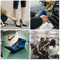 Bottes hautes pour femme sur mesure à talon fin, bout pointu, pour mollets larges, collection hiver 2024, rehaussantes