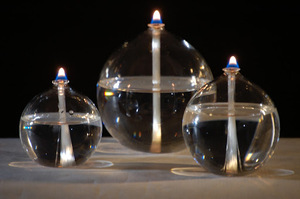 <span class=keywords><strong>Lampe</strong></span> à huile en verre sphérique décorative de forme ronde soufflée à la main - Product Image 4
