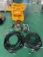 Attache rapide inclinable à 180 degrés pour chargeuse-pelleteuse compatible avec JCB 3CX 3DX Case 580 CAT 420, attache rapide hydraulique