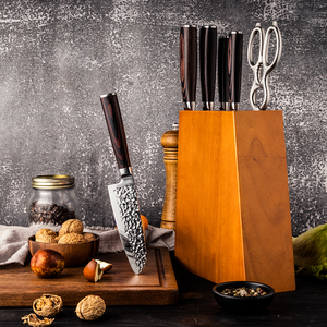 Set di 6 Coltelli da Cucina di Alta Qualità con Manico in Legno e Lama in Acciaio Inossidabile ad Alto Contenuto di Carbonio - Product Image 2
