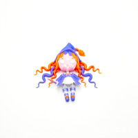 OEM Wancai Figurine de poupée d'horreur imprimée en 3D, articulations mobiles, en plastique PLA écologique, ornement de la source d'usine, pour Halloween