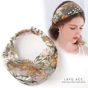 LAFU Moda de Verano para Niñas, Diadema de Encaje Blanco de Borde Ancho, Pañuelo Fino Bordado para el Cabello, Accesorio para el Cabello para Bodas y Fiestas - Product Image 1
