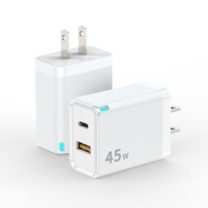 Cargador Rápido GaN PD de 45W con un Solo Puerto, Adaptador de Carga Rápida Estándar Estadounidense, Adaptador de Enchufe Universal 1C PD3.0 PPS para Teléfono y Portátil - Product Image 4