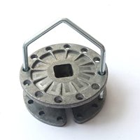 Zware draadspanner voor elektrische omheining, geen noodzaak om de draad te knippen, aluminium spoelspanner
