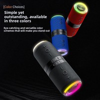 Haut-parleur magnétique 2-en-1 détachable BT5.4 avec lumières RGB respirantes en tissu, appairage TWS, radio FM, portable, longue autonomie de la batterie