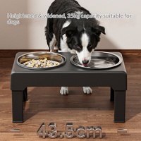 Mangeoire surélevée et réglable en ABS pour animaux de compagnie, avec grand bol pour chien, pour l'alimentation des animaux