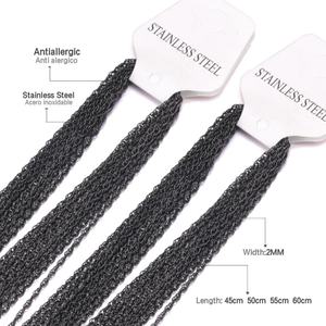 สร้อยคอโลหะผสมเงิน/ทอง 316L สแตนเลสสตีล 45/50/60 รุ่นโรโล่ พร้อมจี้น้ำหอม สร้อยคอแบบลูกไม้ - Product Image 4