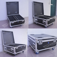 Flight case en aluminium personnalisé Marslight pour éclairage de scène avec quatre roues