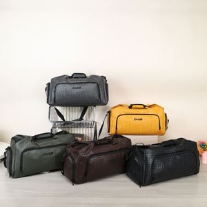 High Quality PU Leather Luggage Bag Waterproof Large Capacity <b>Storage</b> Bag Outdoor Business Travel Bags for Men - Product Image 2