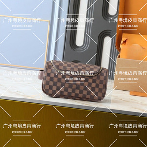 Sac à cosmétiques de grande capacité, taille moyenne, doublure en cuir synthétique, sac de rangement à poche ouverte pour usage quotidien - Product Image 4