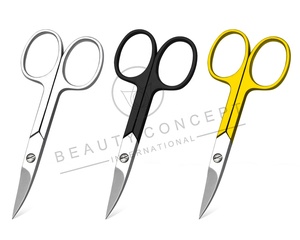 Tijeras para Cutículas de Acero Inoxidable de Alta Calidad con Hoja Curva para Diestros, Punta Afilada para Recortar Cejas, Vello de la Nariz y Maquillaje - Product Image 5