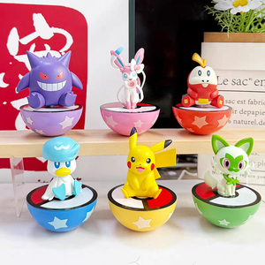 XX 26 Offre Spéciale Figurines Anime Originales Pokémon Assises Boîte Mystère Eevee Pika Gengar Jouets Ornementaux en PVC pour Décoration - Product Image 4