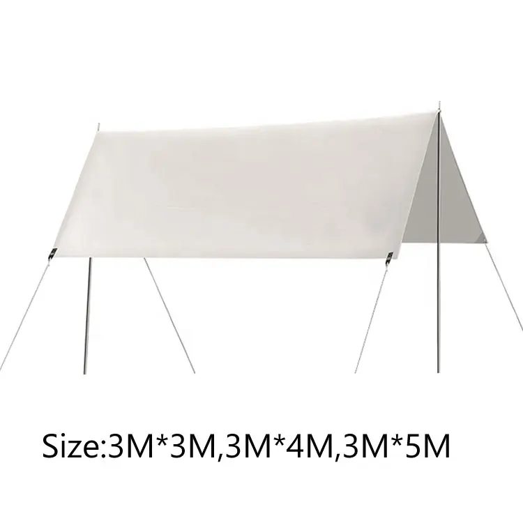 3M*5M מותאם אישית נייד קמפינג עמיד למים ברזנט מחסה אוהלי חוץ קל משקל