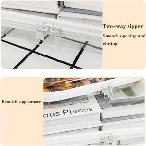 Bliss Bins Estuche transparente con cremallera <span class=keywords><strong>de</strong></span> lado <span class=keywords><strong>duro</strong></span> para almacenamiento Estuche <span class=keywords><strong>de</strong></span> lápices con cremallera transparente <span class=keywords><strong>de</strong></span> plástico Organizador <span class=keywords><strong>de</strong></span> <span class=keywords><strong>viaje</strong></span> Bolsa <span class=keywords><strong>de</strong></span> cosméticos - Product Image 4