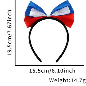 Diadema con Bloques de Color de las Banderas de EE. UU., Canadá y México, Decoración para Fiestas, Accesorio para Animar, Diadema con Lazo para Fanáticos - Product Image 6
