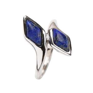 Anillo de Plata 925 con Gemas, Electrochapado Personalizado, Artesanía Italiana, Estilo Artístico Vintage, Anillo de Cristal con Pedrería para Mujer, Aniversario - Product Image 1