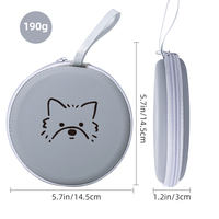 Bol d'eau pliable pour chien en silicone écologique, anti-fuite, personnalisé, pliable, arrondi, capacité de 600 ml, pour une utilisation en intérieur et en extérieur