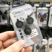 Film de protection d'objectif de caméra étincelant résistant aux rayures de la dureté du verre 9H pour Iphone 14 15 16 Pro Max protecteur d'écran d'objectif