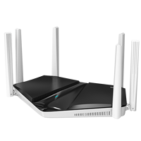 Routeur WiFi 6 AX3000 Double Bande 2.4G & 5.8G 6 Antennes 5 Ports Gigabit FEM 1WAN 4LAN Haute Puissance Mesh 25dBm HZY-WR633AX