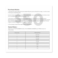 Carte à gratter de haute qualité à livraison rapide d'usine, impression CMYK, impression numérique, carton, taille personnalisée