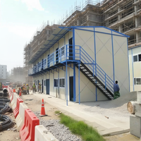 Structure rétractable personnalisable à faible coût d'entretien, abri temporaire, bâtiment d'urgence, préfabrication, immeuble de bureaux