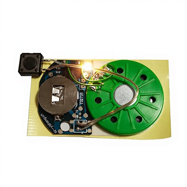 EParthub YS1718 Light-Up Music Sound Module Photo Activated Voice Chip for Gift Boxes