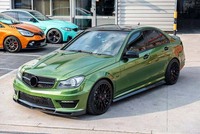 Nouvelle Lame de Pare-chocs Avant en Fibre de Carbone de Haute Qualité Style V pour Mercedes-Benz Classe C W204 C63