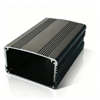 Boîtier de boîtier en aluminium extrudé personnalisé en usine boîtier d'amplificateur de puissance boîtier PCB boîtier électronique en aluminium extrudé anodisé