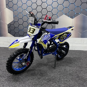 Motocyclette miniature à essence 49cc 2 temps pour enfants, démarrage électrique - Product Image 1