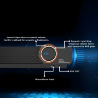 Soundbar 5.3 6W RMS Stereo Dual Speaker Pencahayaan RGB Home Theater Bertenaga USB Bass Reflex