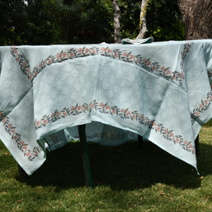 ผ้าปูโต๊ะลินินพิมพ์ลายดอกไม้คุณภาพสูง พิมพ์ลายด้วยมือ ขนาด 60x90 นิ้ว ผลิตภัณฑ์ขายส่ง ราคาขายส่ง - Product Image 2