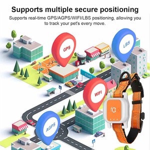 جهاز تتبع ذكي جديد مقاوم للماء يعمل بنظام <span class=keywords><strong>GPS</strong></span> وWiFi وLBS مع زر SOS للصيد وتتبع الحيوانات الأليفة بتقنية 4G - Product Image 5