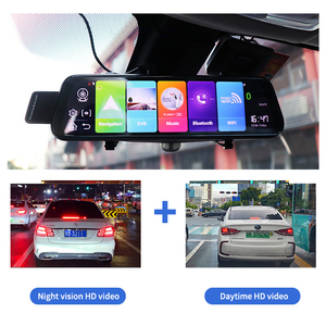 2021 EGO Android 8.1 WiFi voiture DVR avec Navigation GPS 4G double caméra de bord ADAS FHD caméras de navigation miroir enregistreur vidéo - Product Image 4