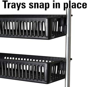 Étagère Murale <span class=keywords><strong>de</strong></span> Rangement pour Cuisine et Salle <span class=keywords><strong>de</strong></span> Bain, Organiseur <span class=keywords><strong>de</strong></span> Placard ou <span class=keywords><strong>Porte</strong></span> avec 6 Paniers - Product Image 6