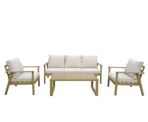 Patio de Villa Personalizado, Muebles de Exterior de Aluminio Tejido con Ratán de Alta Gama para 3 Personas, Aluminio - Product Image 4