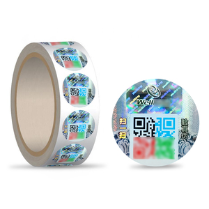 ロゴロゴホログラムステッカーロール改ざん防止シリアル番号セキュリティホログラフィックラベルステッカー - Product Image 2