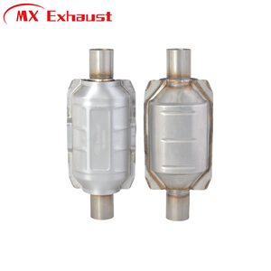 Suku Cadang Mesin Mobil Knalpot Universal Pipa SS409 Euro4 Euro5 2in Konverter Katalitik Katalis Keramik - Product Image 2
