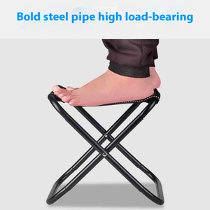 Mini Practical Thickened Folding <b>Stool</b> Portable Adult Home and <b>Garden</b> Chair <b>for</b> Outdoor Fishing and Living Room Use - Product Image 2