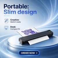 Printer Stencil Tato Phomemo M08F Plus dengan Layar Sentuh Bluetooth dan 10 Lembar Kertas Transfer Premium