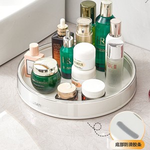 Plateau rotatif pour organiser le maquillage avec rangement pour cosmétiques et produits de soin de la peau - Product Image 4