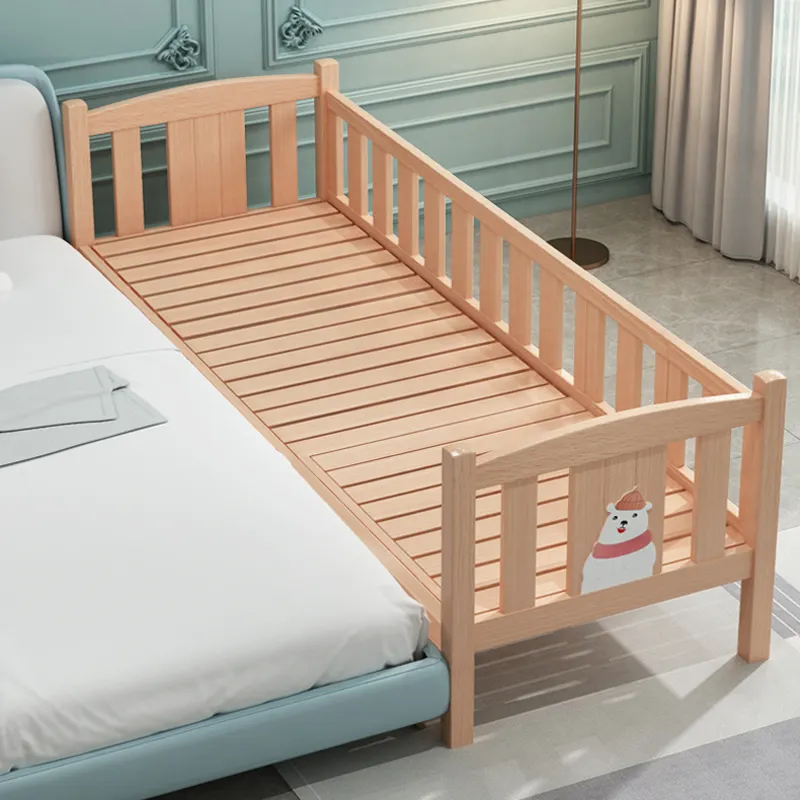 Extendable Boy Girl Bedroom Furniture Wood Toddler Children Bed for Juvenile