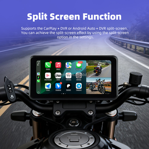 Navegador para Motocicleta con Pantalla de 6.25 Pulgadas, BT, DVR, CarPlay Inalámbrico, Resistente al Agua, Pantalla Dividida Extraíble, GPS Android - Product Image 5