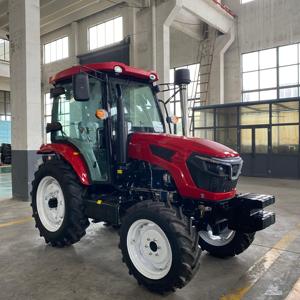Tractor pequeño de fabricación china de 50HP 4WD con cabina de lujo, aire acondicionado y calefacción para operaciones agrícolas. - Product Image 1