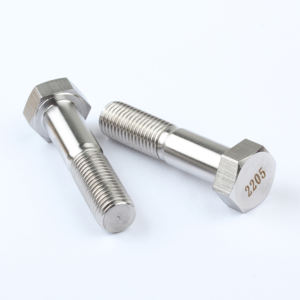 Морское оборудование, коррозионная стойкость и высокая прочность, 2205/2507 дуплексный болт с шестигранной головкой из нержавеющей стали - Product Image 2